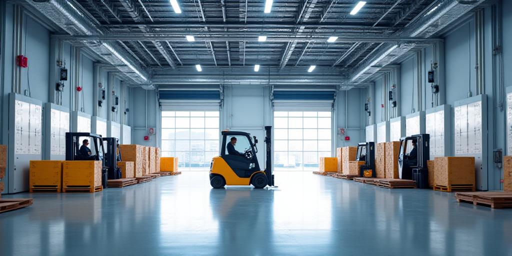 Full scale logistics warehouse for freight transportation